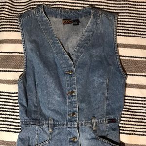 VINTAGE GVJeans Denim Button Down Dress